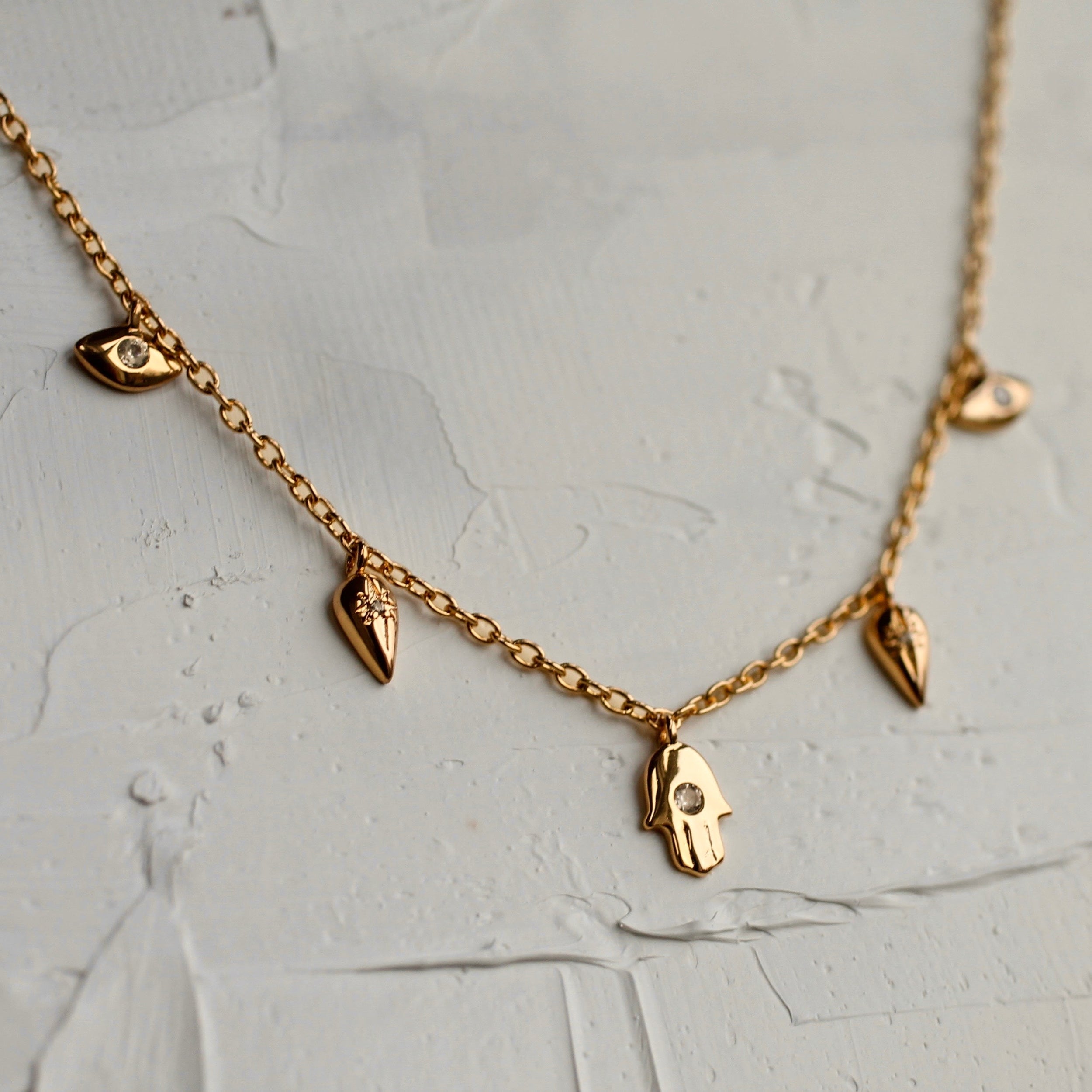 Hamsa Hand Charm Necklace