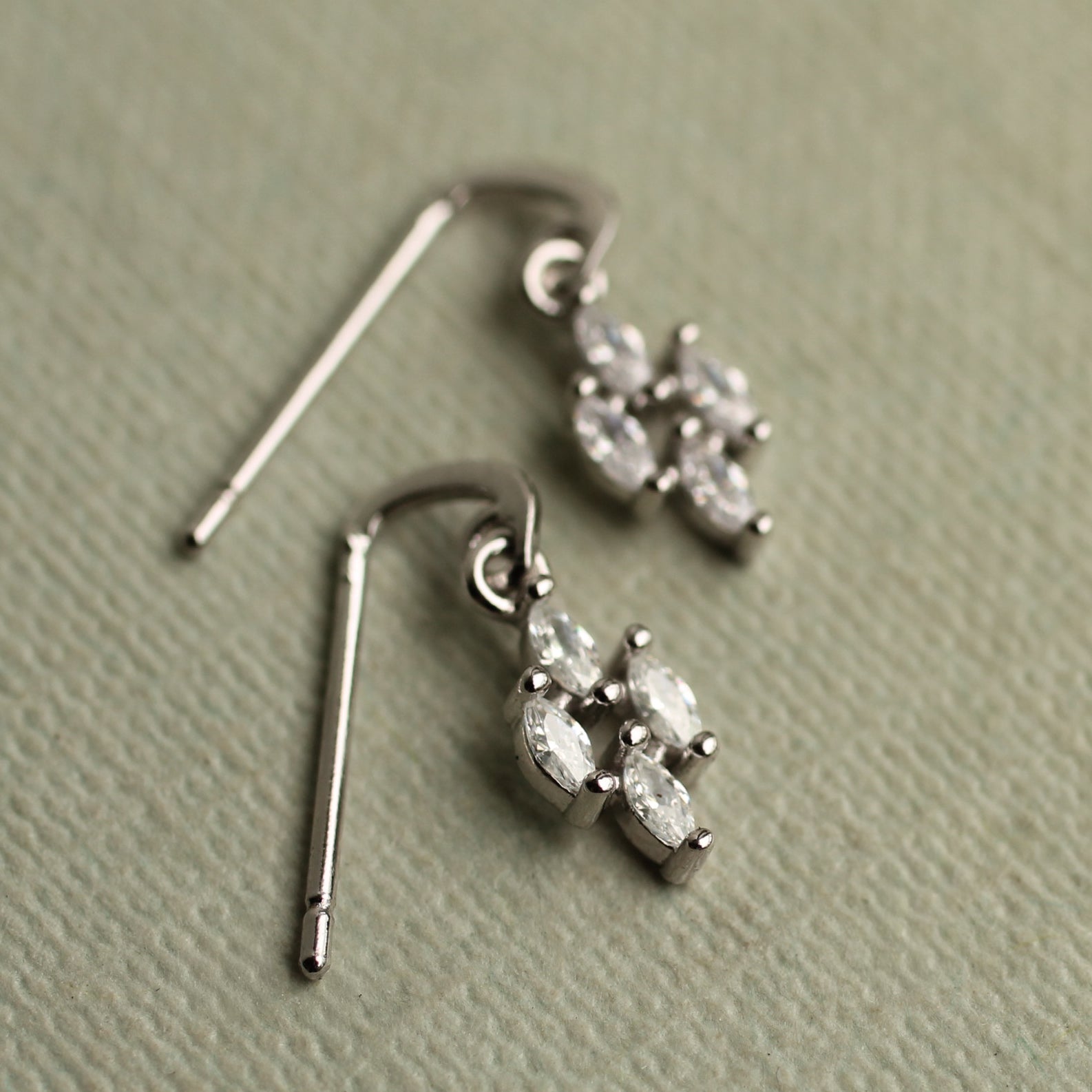 Marquise Crystal Stud Earrings