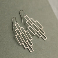 Art Deco Chandelier Architect Earrings