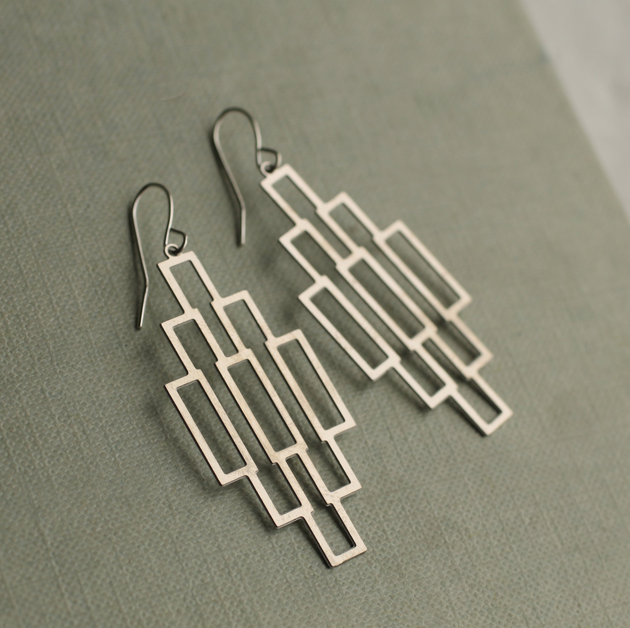 Art Deco Chandelier Architect Earrings
