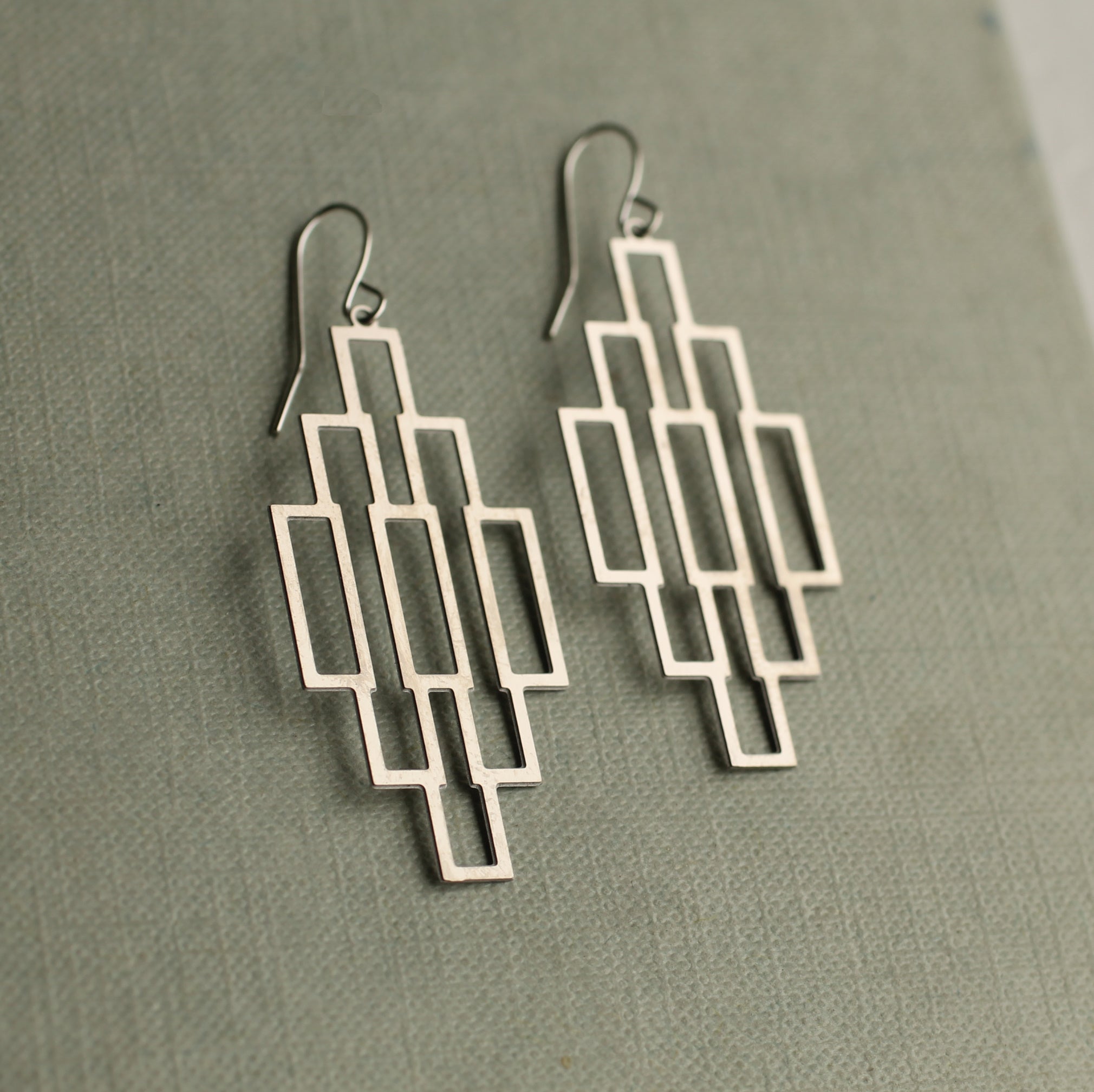 Art Deco Chandelier Architect Earrings