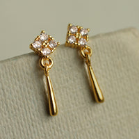 Edwardian Celtic Cross Stud Earrings