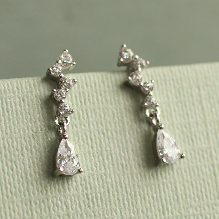 Waterfall Cascade Stud Earrings