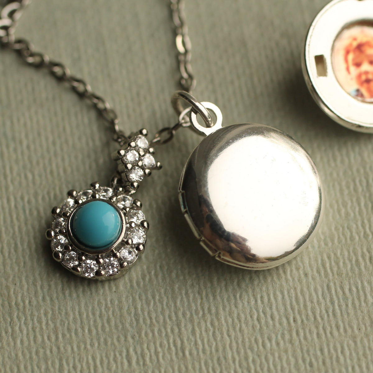 Turquoise Vintage Charm Locket
