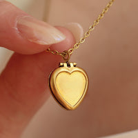 Vintage Brass Heart Locket