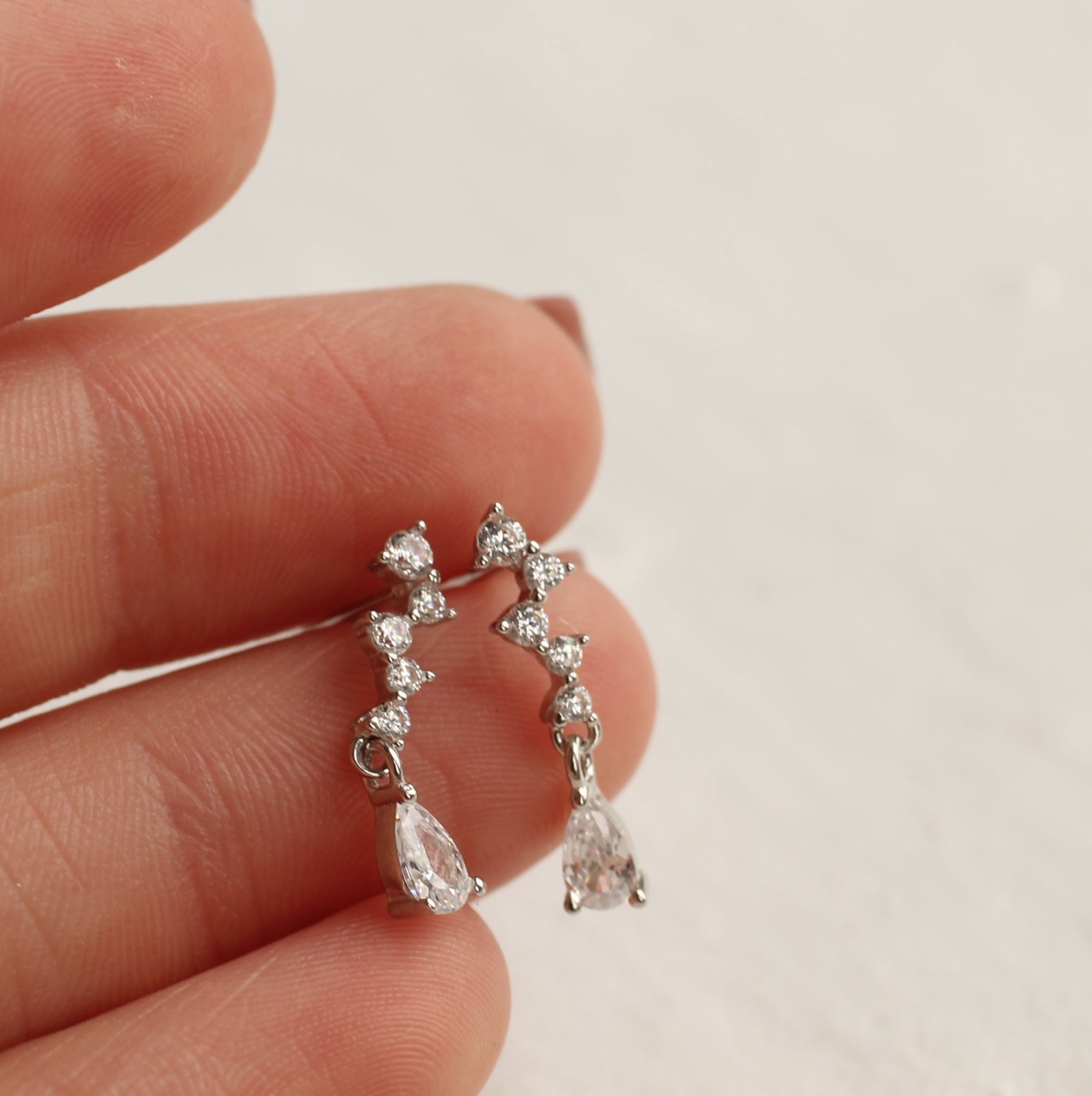 Waterfall Cascade Stud Earrings