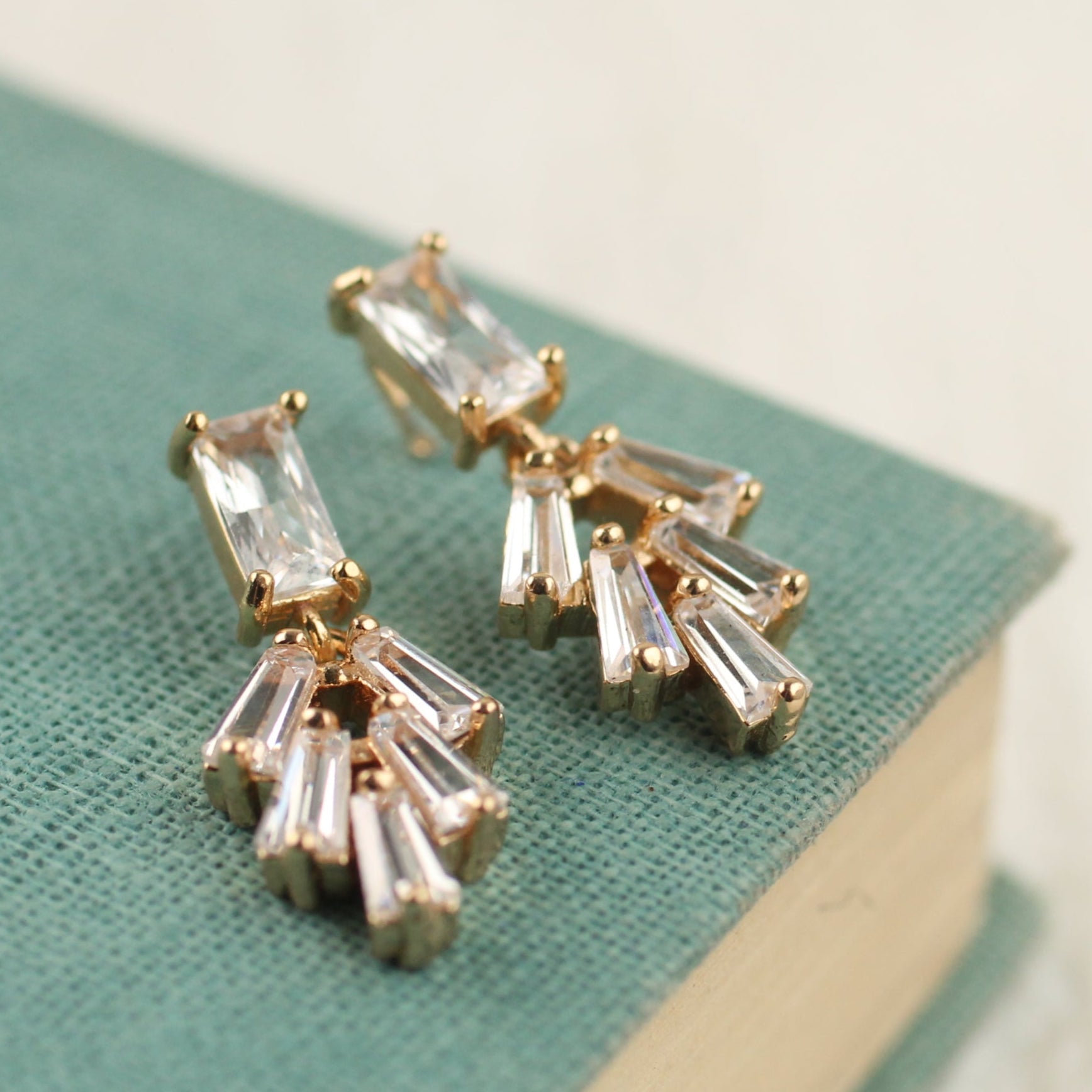 Art Deco Baguette Earrings