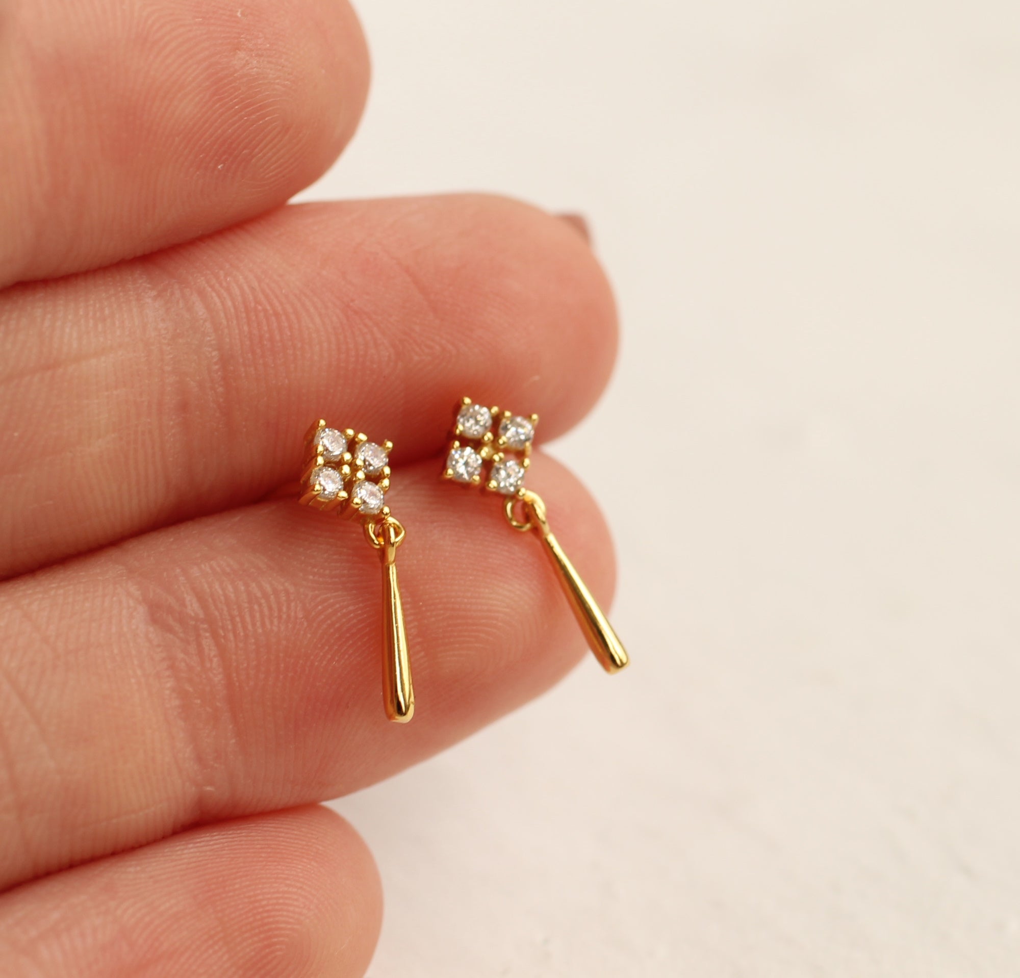 Edwardian Celtic Cross Stud Earrings