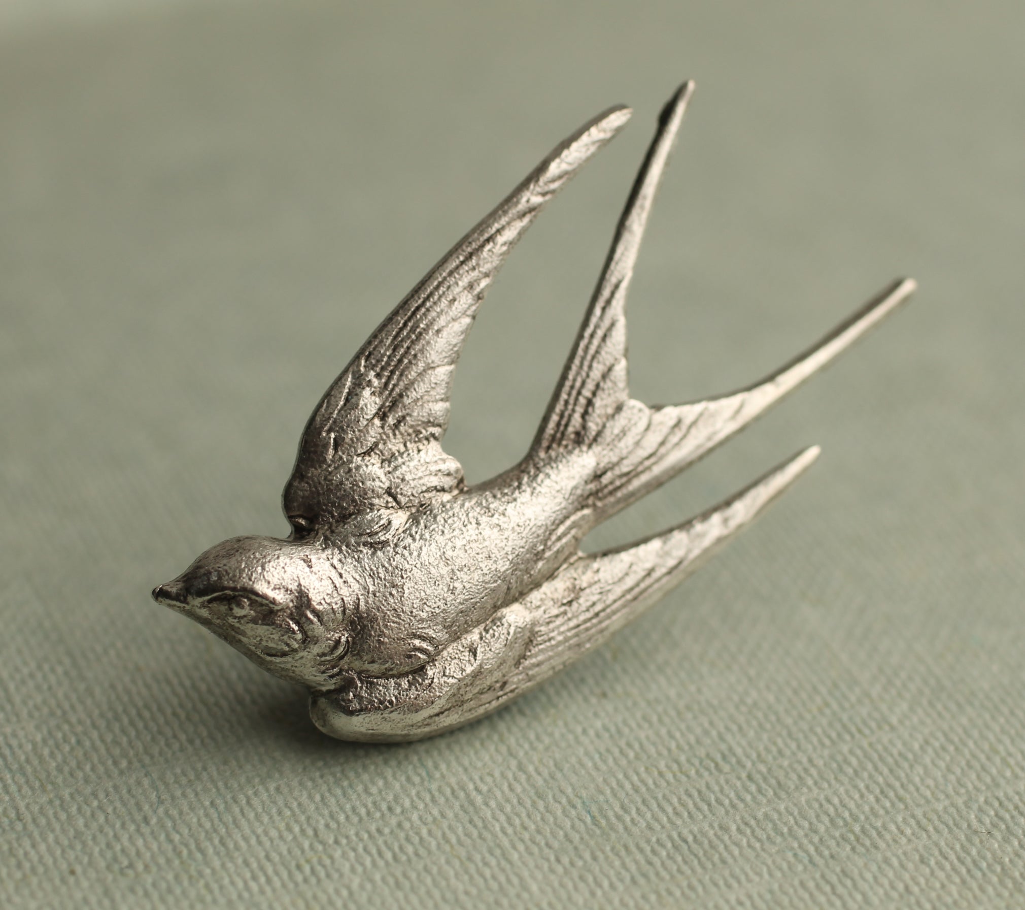 Silver Bird Brooch