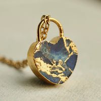 Heart Gemstone Necklace