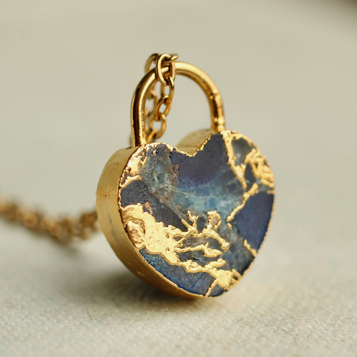 Heart Gemstone Necklace
