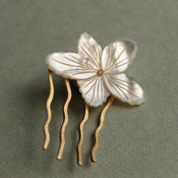 Bridal Pearl Flower Comb