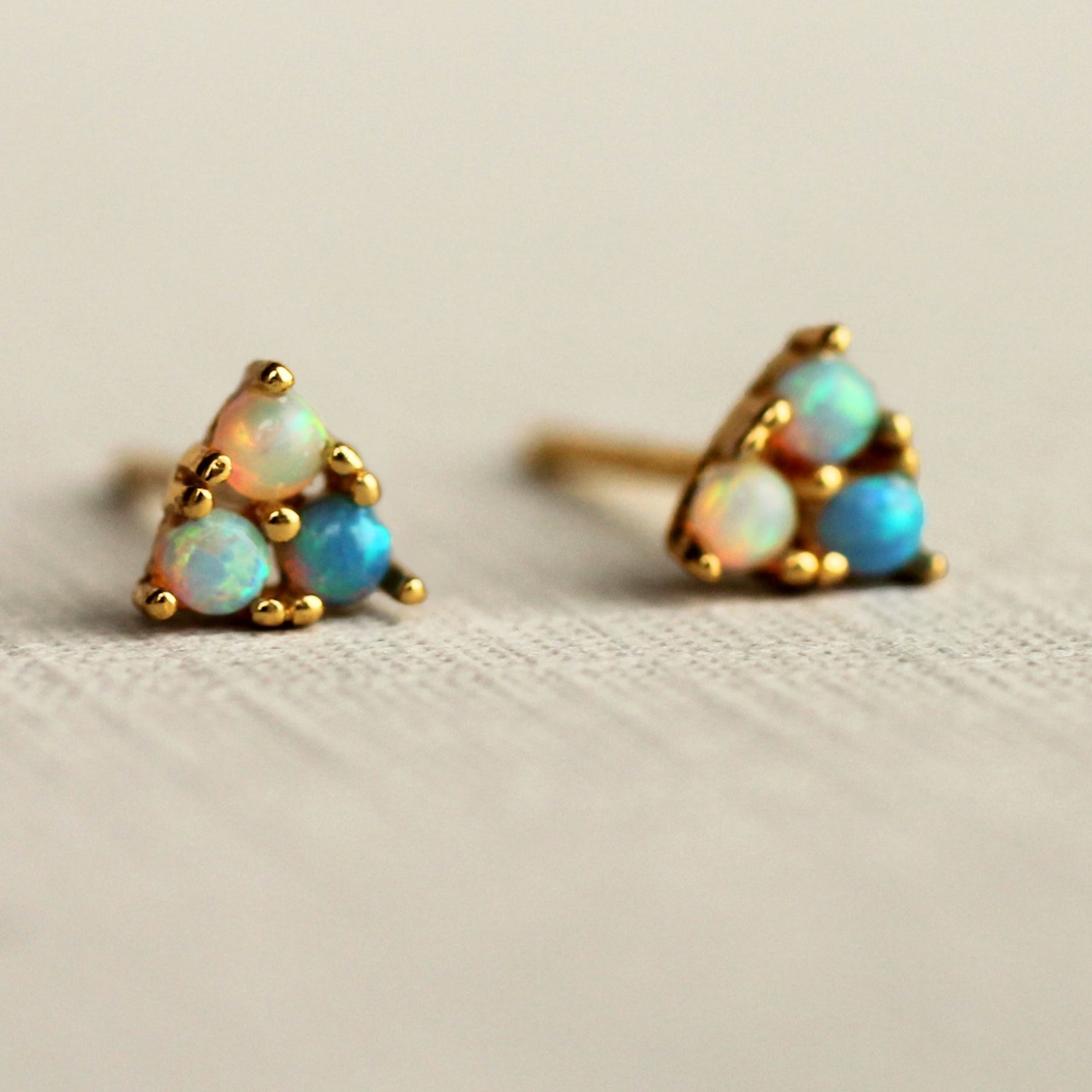Opal Trio Stud Earrings
