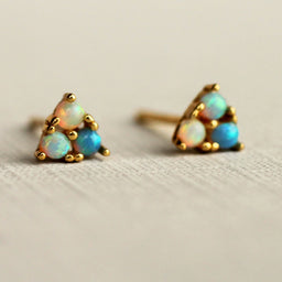 Opal Trio Stud Earrings