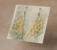 Gold Lace Earrings