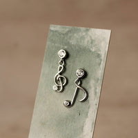 Musical Note Stud Earrings