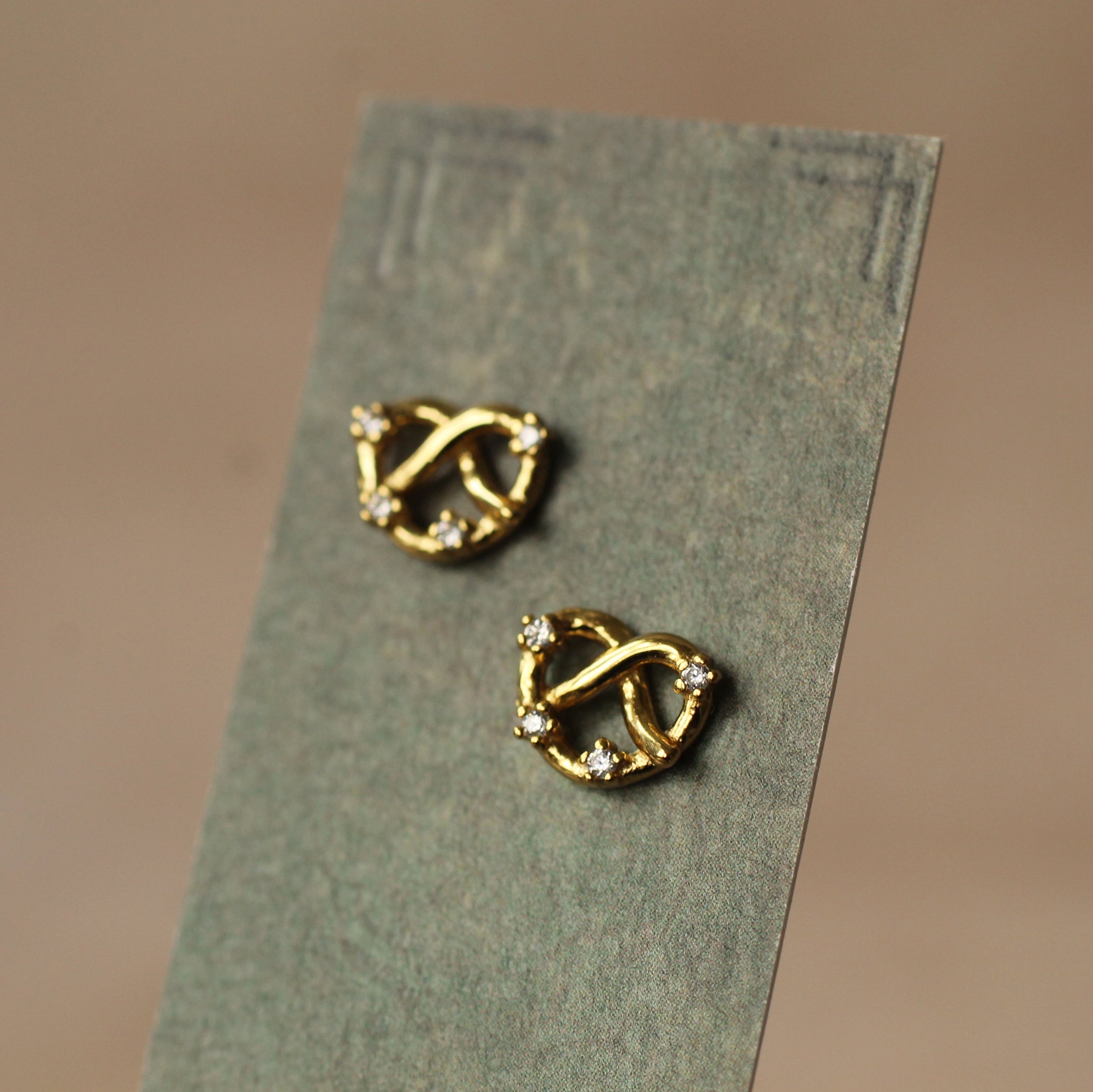 Pretzel Stud Earrings