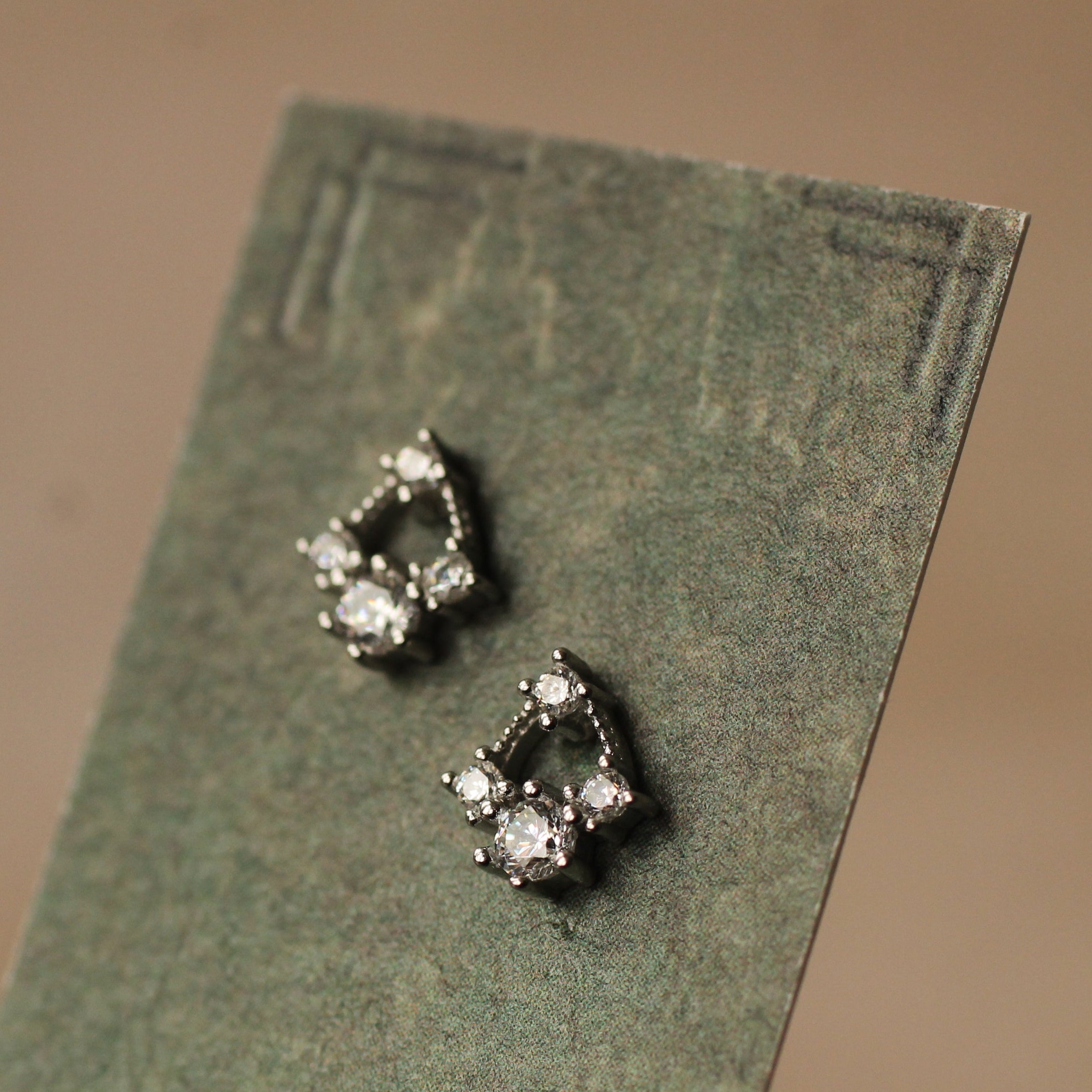 Silver Arch Stud Earrings