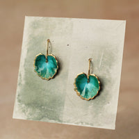 Turquoise Leaf Earrings