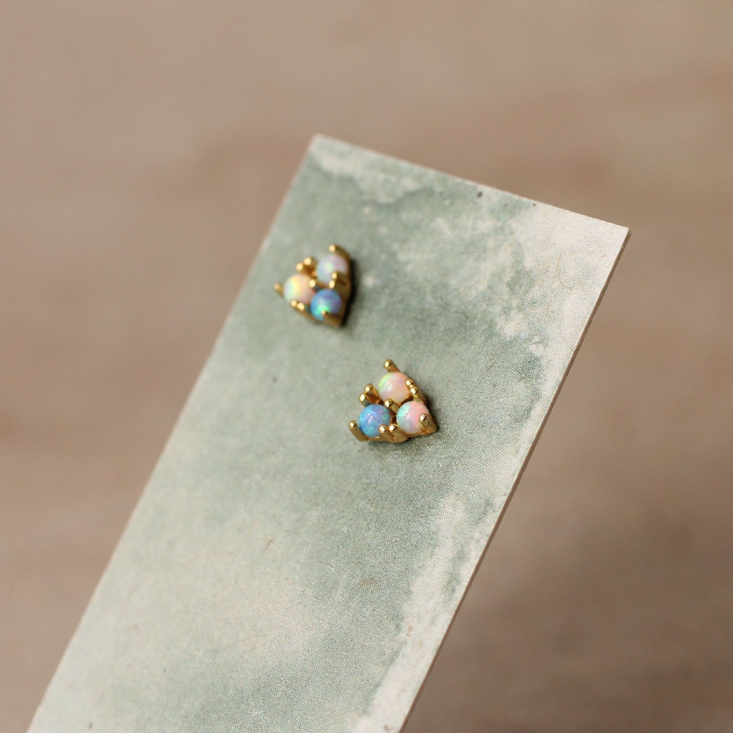 Opal Trio Stud Earrings