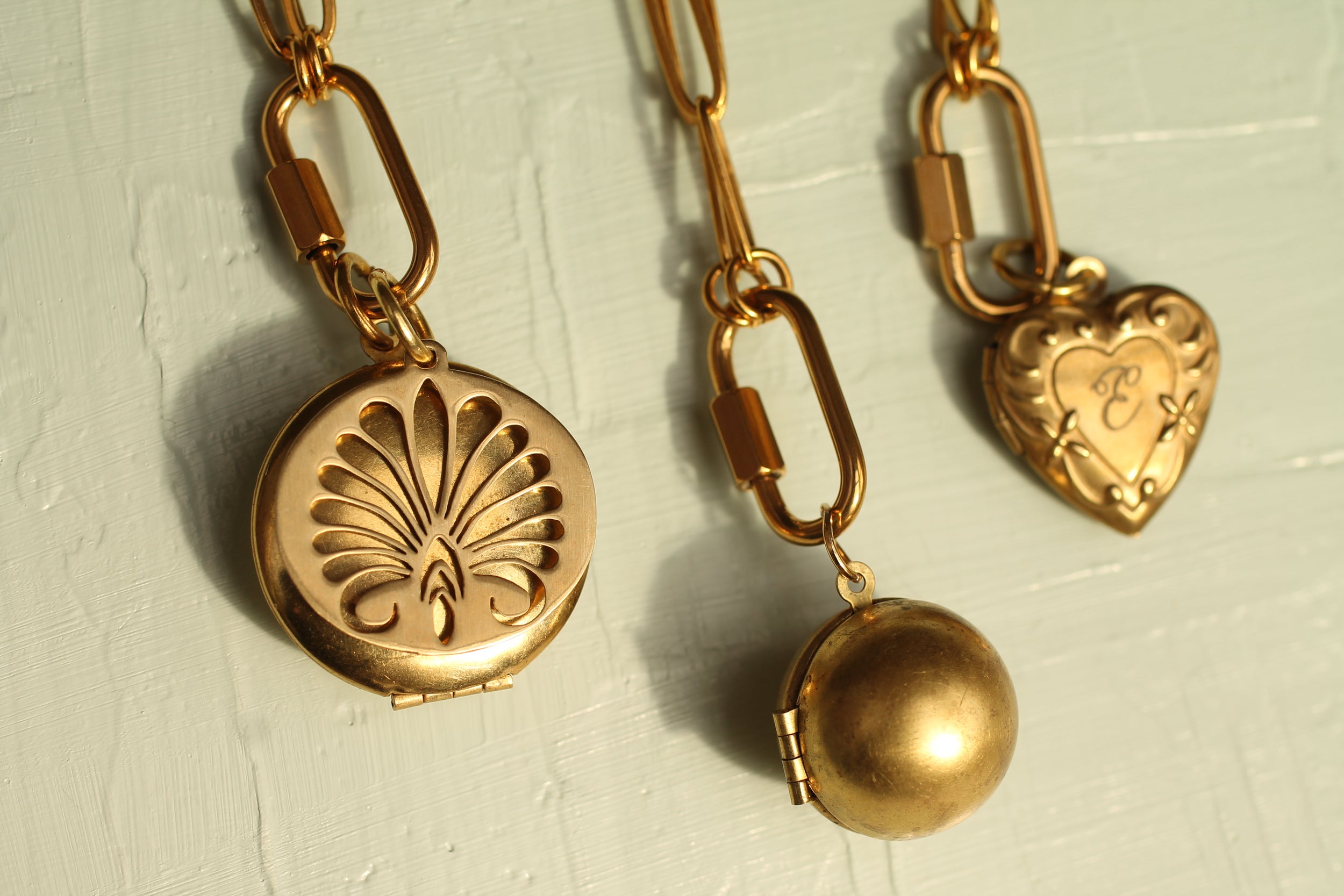 Carved Hoop Earrings