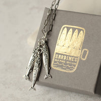Catch of the Day Silver Fish Necklace