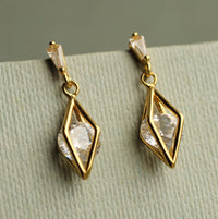 Rhombus Geometric Jewel Earrings