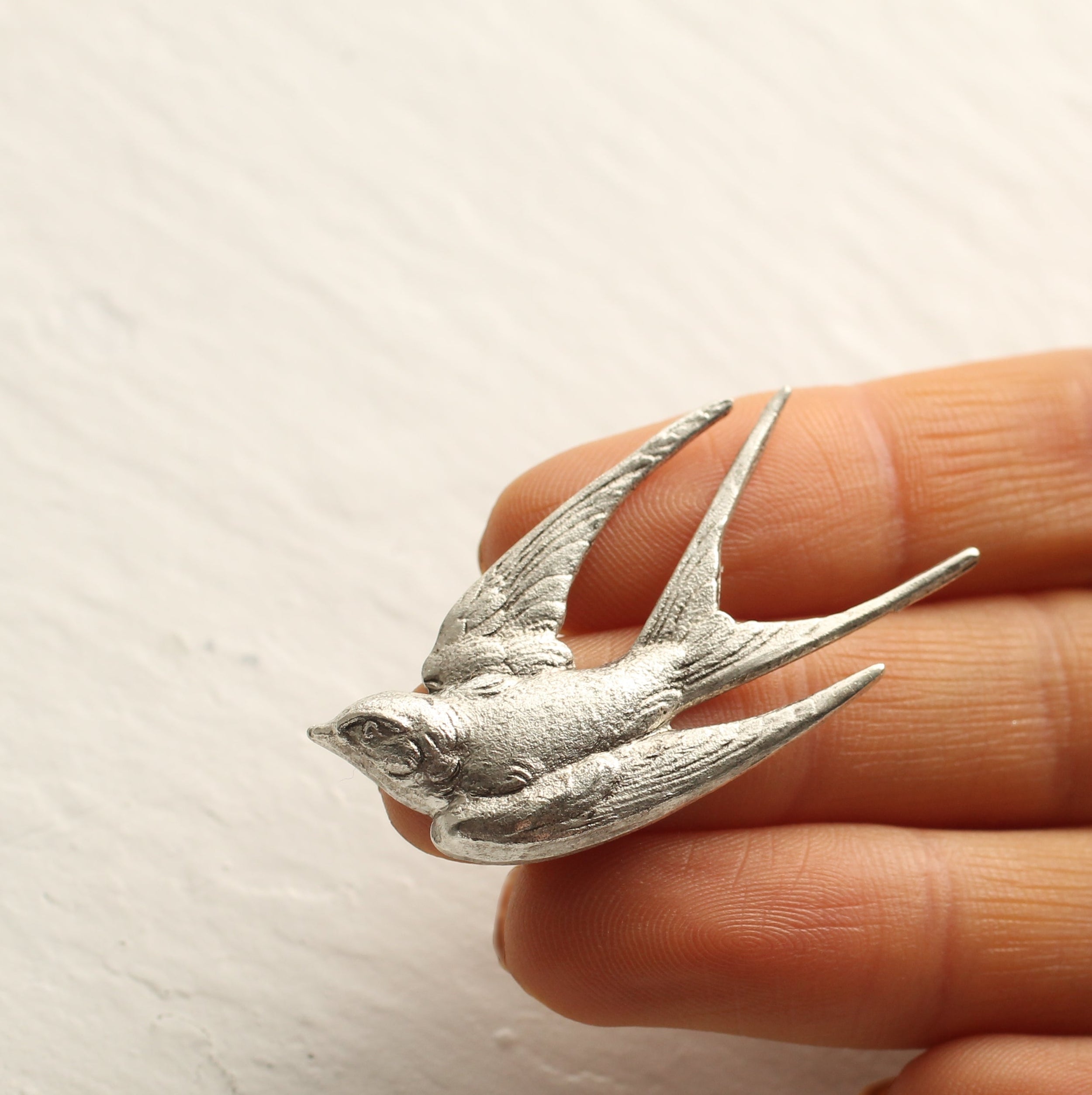 Silver Bird Brooch