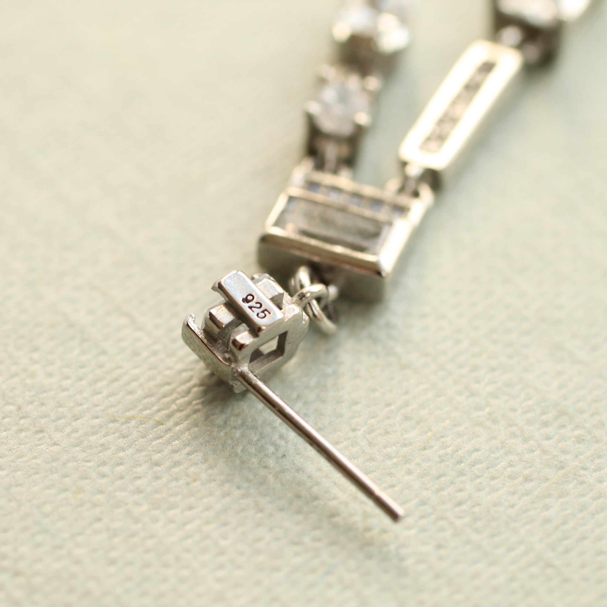 Art Deco Sterling Silver Chandelier Earrings