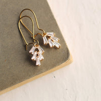 Art Deco Crystal Chrysler Earrings