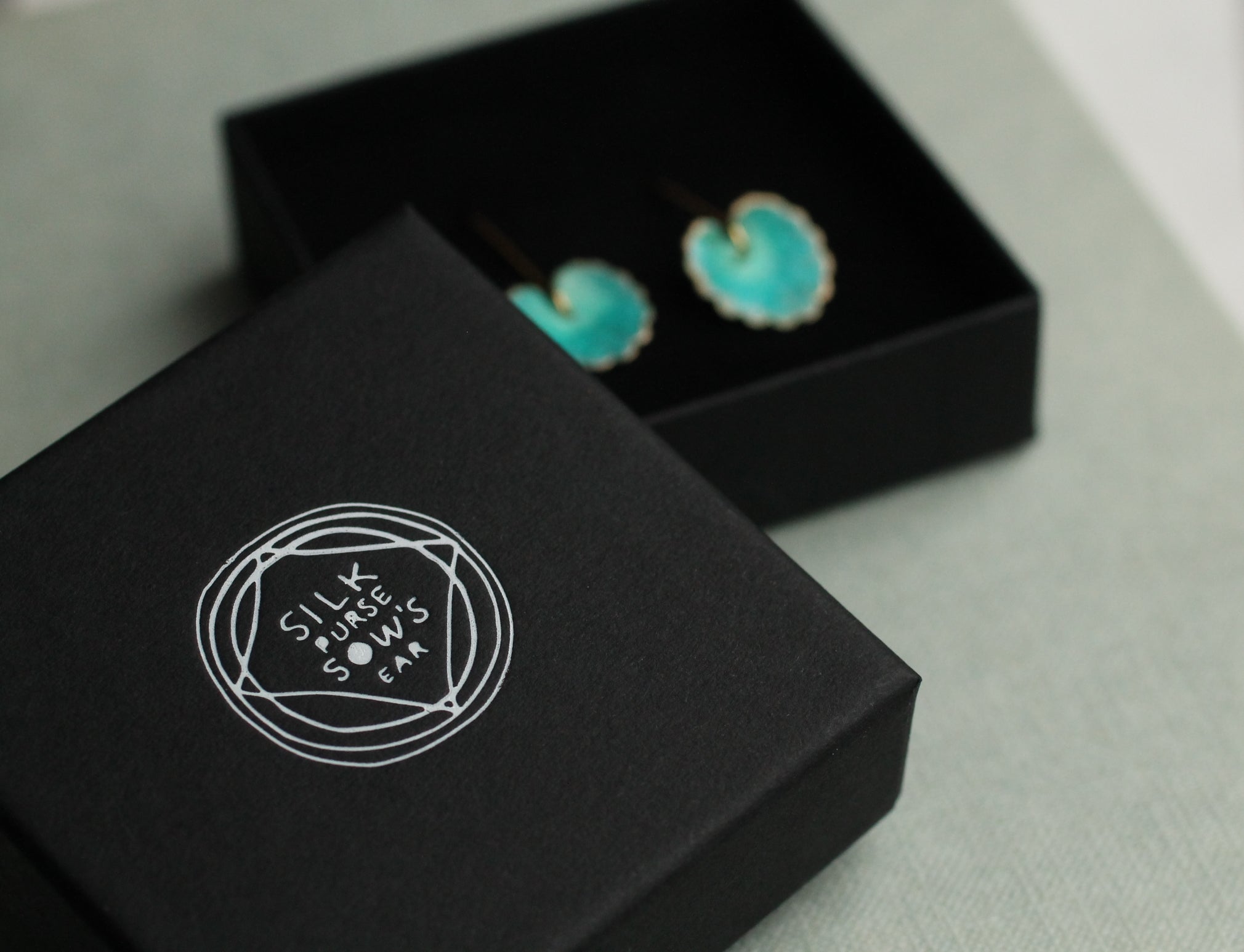 Turquoise Leaf Earrings