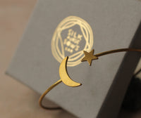 Moon Star Bracelet Bangle