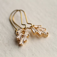 Art Deco Crystal Chrysler Earrings