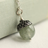 Silver Acorn Necklace