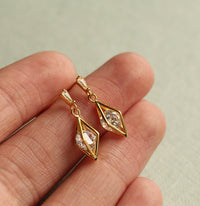 Rhombus Geometric Jewel Earrings