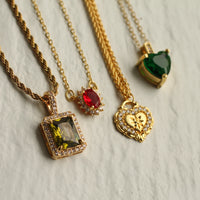 Ruby Oval Regency Jewel Necklace