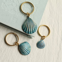 Seashell and Pearl Keyring (Medium)