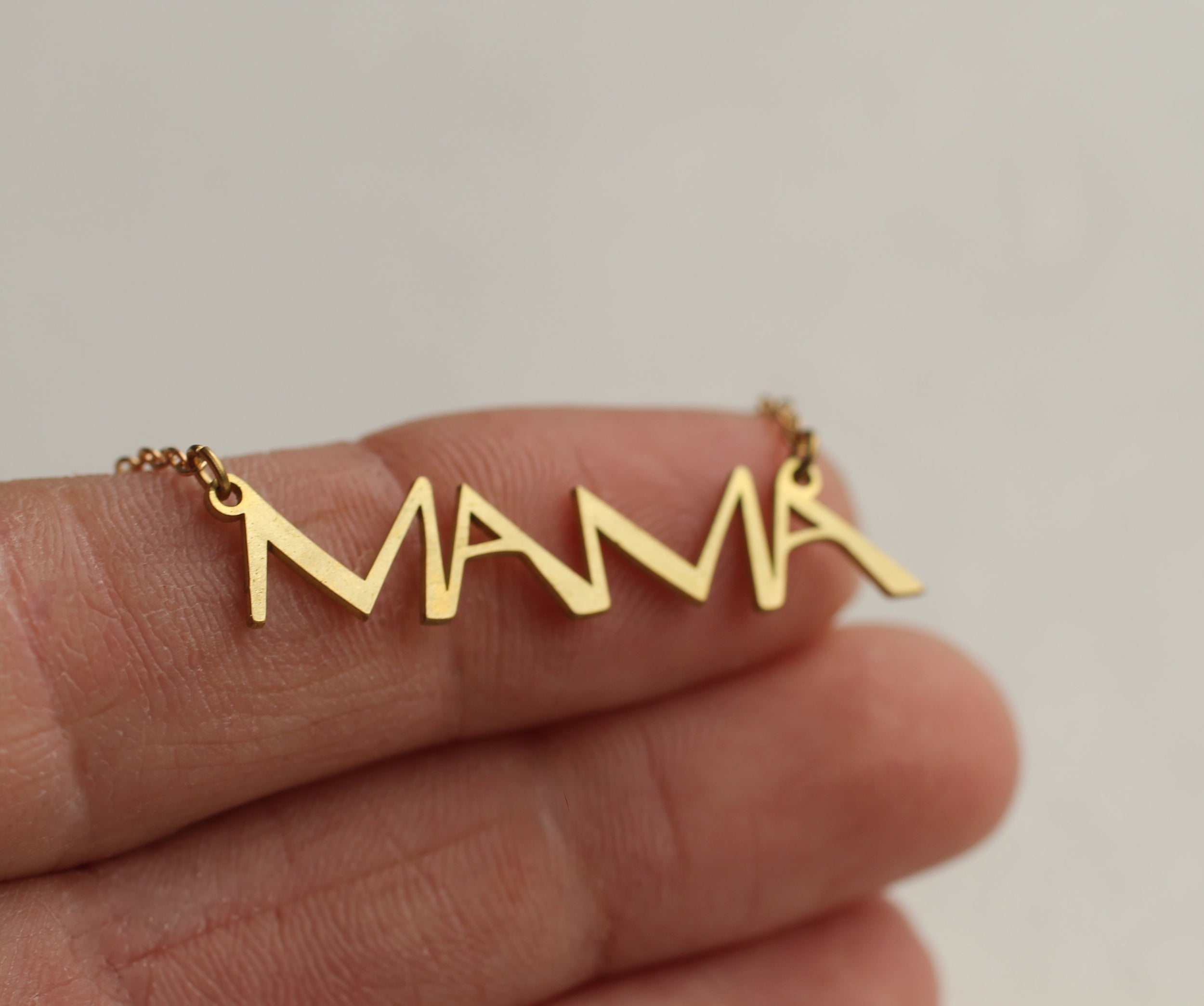 Silver Mama Necklace
