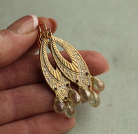 Art Deco Mercury Chandelier Earrings