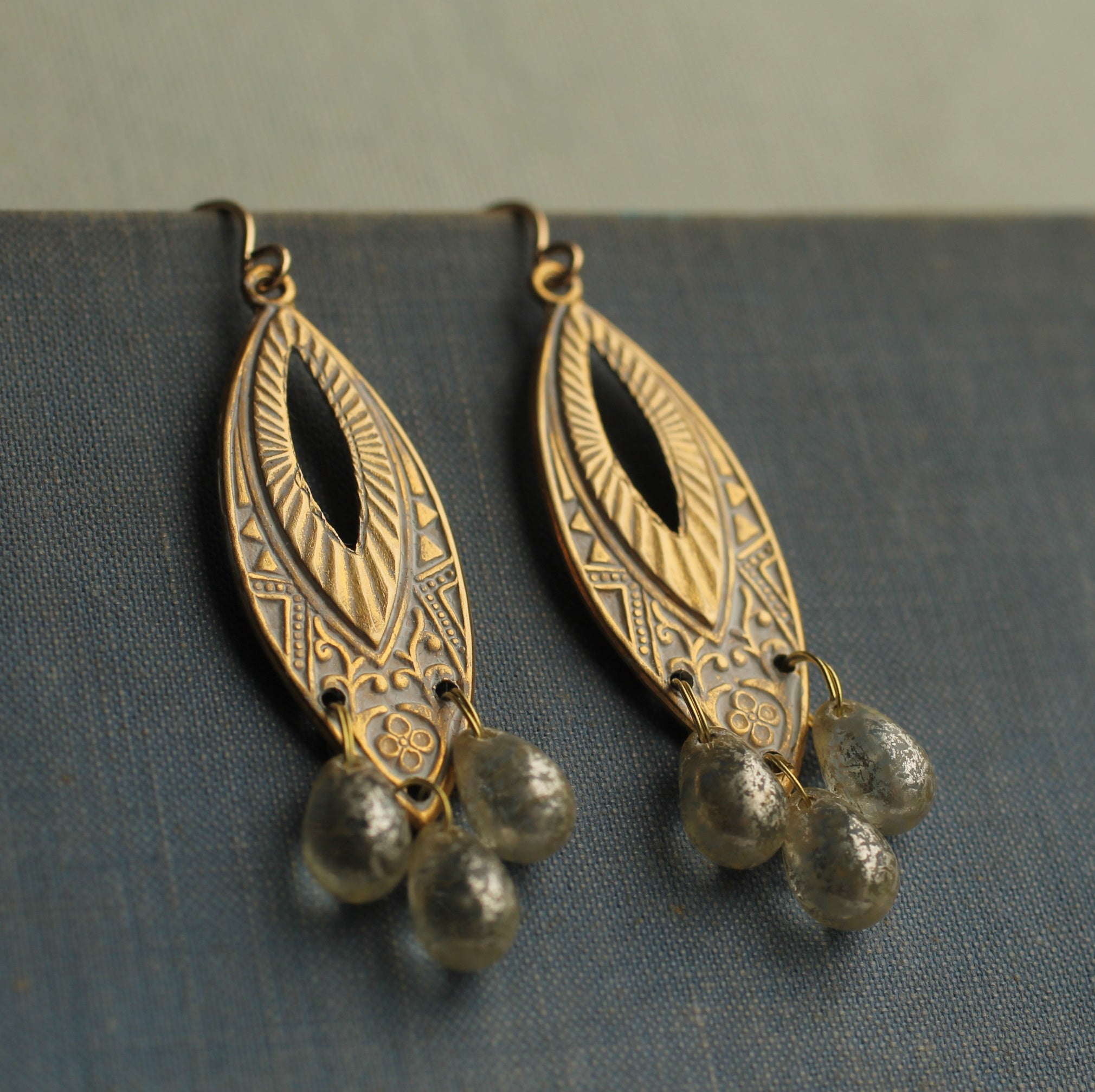 Art Deco Mercury Chandelier Earrings