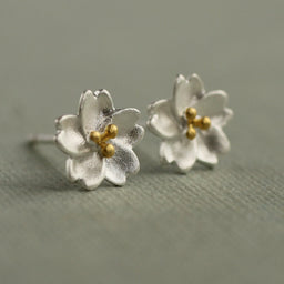 Sakura Flower Stud Earrings