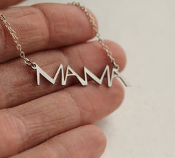 Silver Mama Necklace