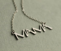 Silver Mama Necklace