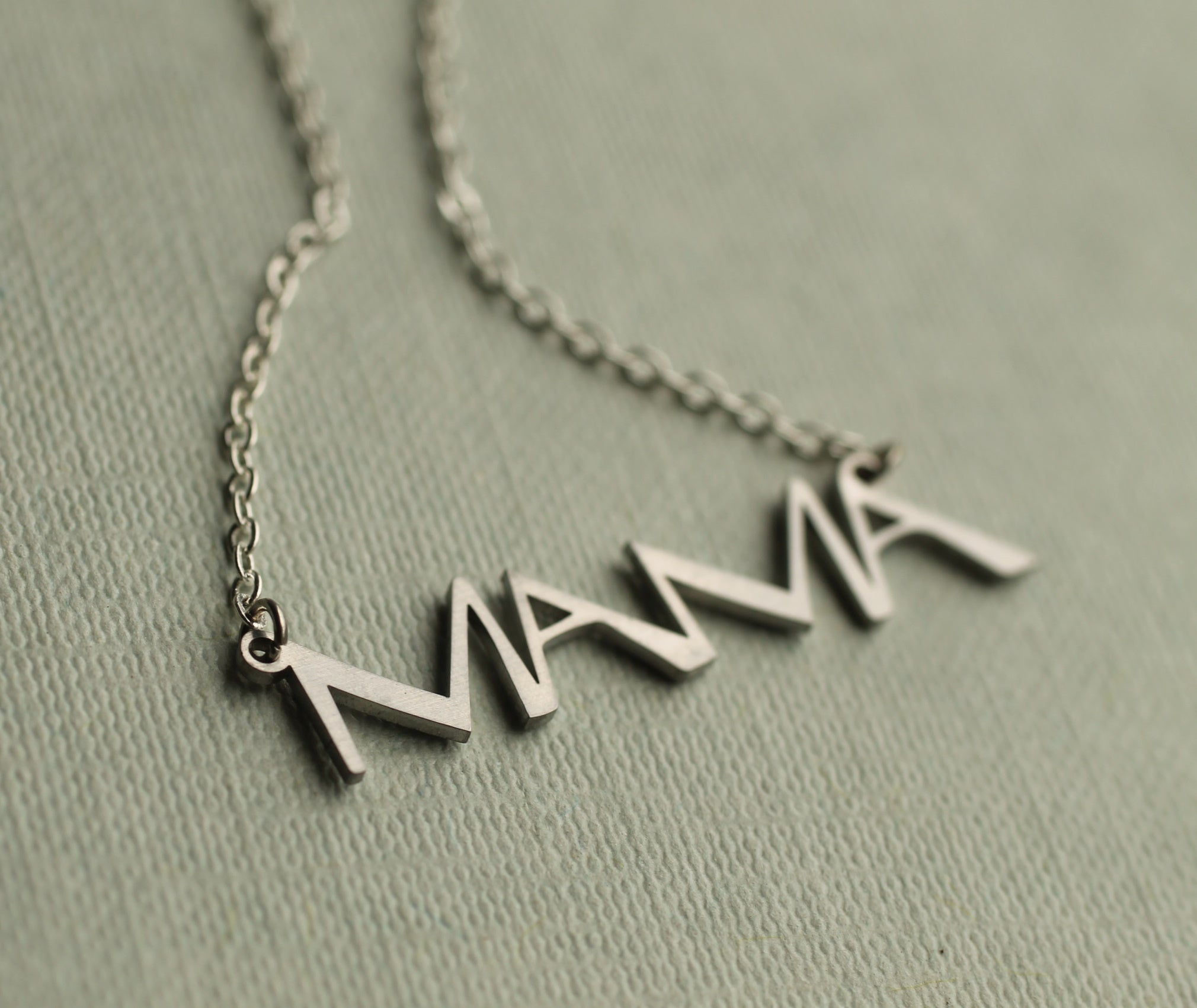 Silver Mama Necklace