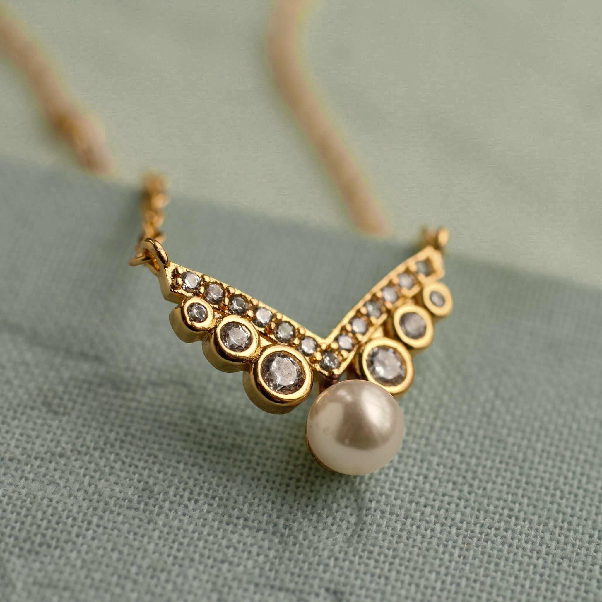 Pearl Art Deco Necklace