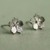 Forget Me Not Sterling Silver Stud Earrings