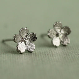 Forget Me Not Sterling Silver Stud Earrings
