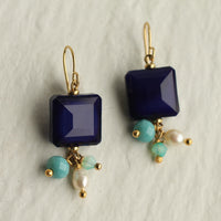Cobalt Blue Charm Earrings