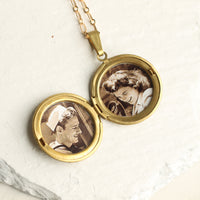 Silver Flower Locket