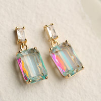 Rainbow Baguette Earrings